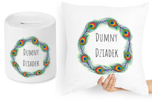 Dla Dziadka Zestaw Poduszka + Skarbonka Prezent