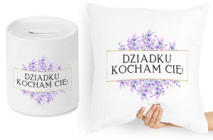 Dla Dziadka Zestaw Poduszka + Skarbonka Prezent