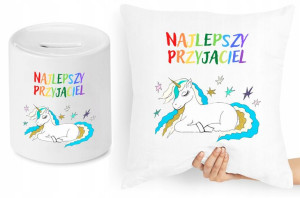 Dla Dzieci Zestaw Poduszka + Skarbonka Prezent