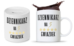Dla Dziennikarza Prezent Zestaw Kubek + Skarbonka