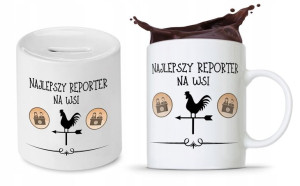 Dla Dziennikarza Prezent Zestaw Kubek + Skarbonka