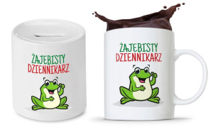Dla Dziennikarza Prezent Zestaw Kubek + Skarbonka