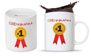 Dla Dziennikarza Prezent Zestaw Kubek + Skarbonka