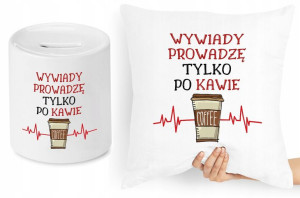 Dla Dziennikarza Zestaw Poduszka + Skarbonka