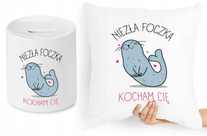Dla Dziewczyny Zestaw Poduszka + Skarbonka Prezent