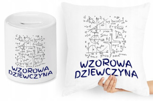 Dla Dziewczyny Zestaw Poduszka + Skarbonka Prezent