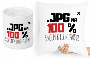 Dla Grafika Zestaw Poduszka + Skarbonka Prezent