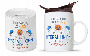 Dla Hydraulika Zestaw Kubek + Skarbonka Prezent