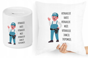 Dla Hydraulika Zestaw Poduszka + Skarbonka