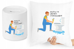 Dla Hydraulika Zestaw Poduszka + Skarbonka