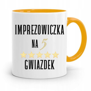 Dla Imprezowicza Imprezowiczki Kubek Żółty Prezent