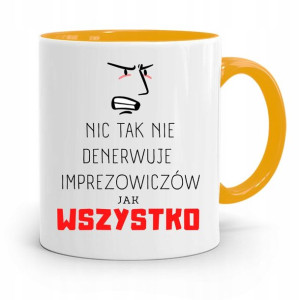 Dla Imprezowicza Imprezowiczki Kubek Żółty Prezent