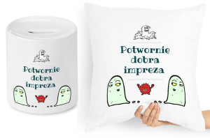 Dla Imprezowicza Zestaw Poduszka + Skarbonka