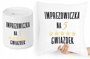 Dla Imprezowicza Zestaw Poduszka + Skarbonka