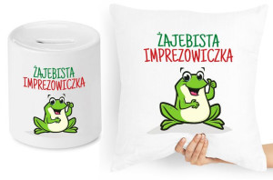 Dla Imprezowicza Zestaw Poduszka + Skarbonka