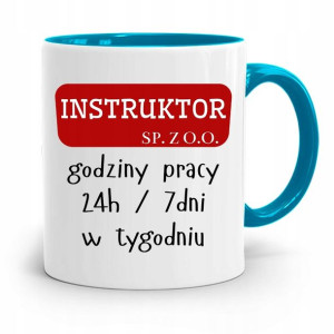 Dla Instruktora Prawa Jazdy Kubek Błękitny Prezent