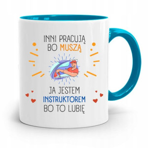 Dla Instruktora Prawa Jazdy Kubek Błękitny Prezent