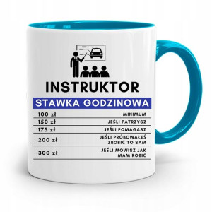 Dla Instruktora Prawa Jazdy Kubek Błękitny Prezent