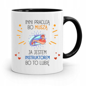 Dla Instruktora Prawa Jazdy Kubek Czarny Prezent