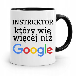 Dla Instruktora Prawa Jazdy Kubek Czarny Prezent
