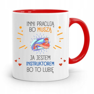 Dla Instruktora Prawa Jazdy Kubek Czerwony Prezent