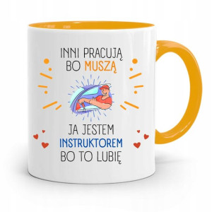 Dla Instruktora Prawa Jazdy Kubek Żółty Prezent
