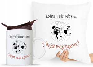 Dla Instruktora Zestaw Poduszka + Kubek Prezent