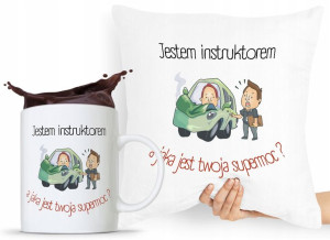 Dla Instruktora Zestaw Poduszka + Kubek Prezent