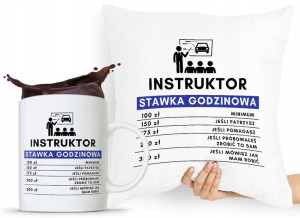 Dla Instruktora Zestaw Poduszka + Kubek Prezent