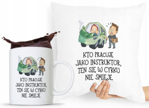 Dla Instruktora Zestaw Poduszka + Kubek Prezent