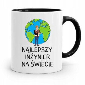 Dla Inżyniera Kubek Czarny Prezent