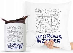 Dla Inżyniera Zestaw Poduszka + Kubek Prezent
