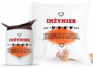 Dla Inżyniera Zestaw Poduszka + Kubek Prezent