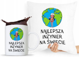 Dla Inżyniera Zestaw Poduszka + Kubek Prezent