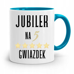 Dla Jubilera Kubek Błękitny Jubiler Na 5 Gwiazdek
