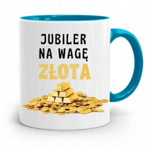 Dla Jubilera Kubek Błękitny Jubiler Na Wagę Złota