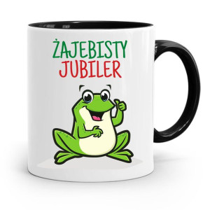 Dla Jubilera Kubek Czarny Żajebisty Jubiler