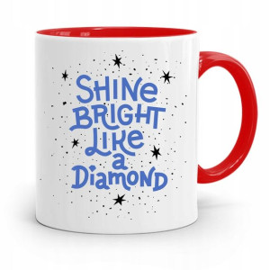 Dla Jubilera Kubek Czerwony Shine Bright Like