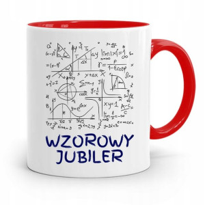 Dla Jubilera Kubek Czerwony Wzorowy Jubiler