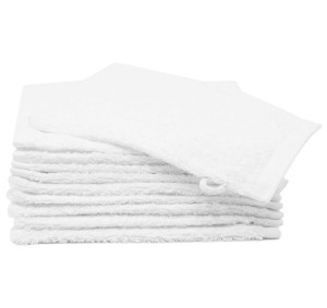 Rękawica Frotte Do Myci 10Szt. 100% Bawełna Biała