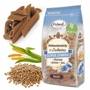 Makaron Pełnoziarnisty DURUM 400g penne wegan vege POL-MAK