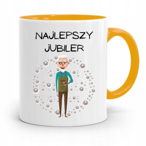 Dla Jubilera Kubek Żółty Najlepszy Jubiler Prezent