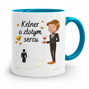 Dla Kelnera Kubek Błękitny Kelner O Złotym Sercu