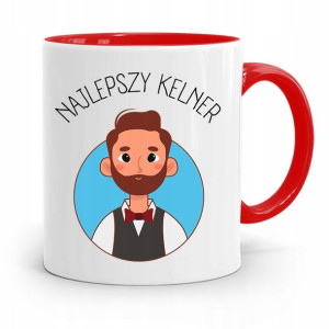 Dla Kelnera Kubek Czerwony Najlepszy Kelner