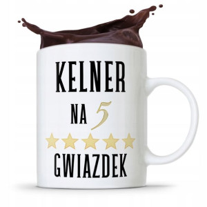 Dla Kelnera Kubek Na Prezent Kelner Na 5 Gwiazdek