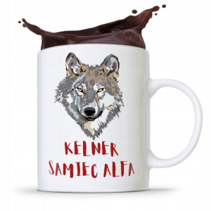 Dla Kelnera Kubek Prezent Kelner Samiec Alfa
