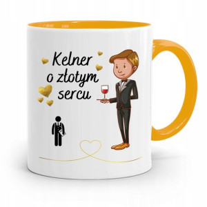 Dla Kelnera Kubek Żółty Kelner O Złotym Sercu