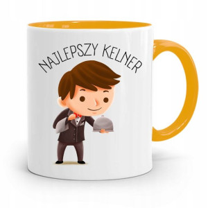 Dla Kelnera Kubek Żółty Najlepszy Kelner Prezent