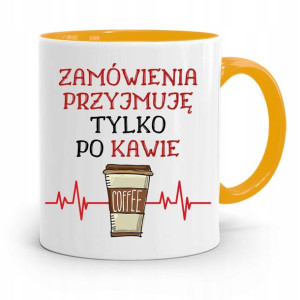Dla Kelnera Kubek Żółty Przyjmuję Po Kawie Prezent