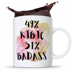 Dla Kibcia Kibola Fana Kubek 49% Kibic 51% Badass